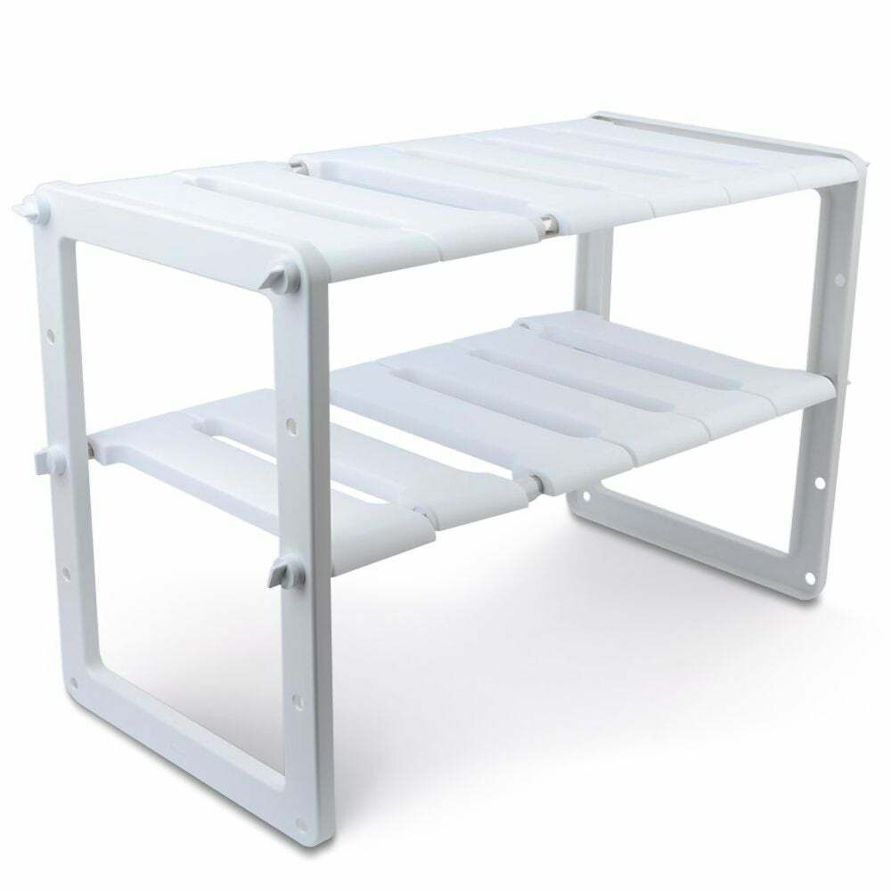 [엄지척](현대Hmall) 리템 YLA465X0 2단 싱크대 하부 선반 화이트 60∼78cm 수납