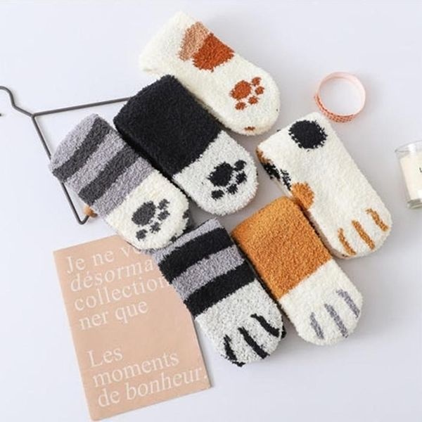 집사 고양이 캣맘 귀여운 임산부 수면양말 발모양