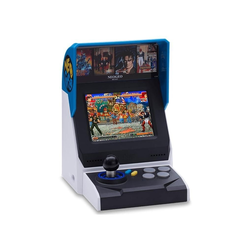 Unico [해외] NEOGEO Mini Arcade International Version, 40 Pre-Loaded Classic SNK Games:The King of The Fighters / Metal SLUG and More, Built-in Clearly 3.5”LCD S