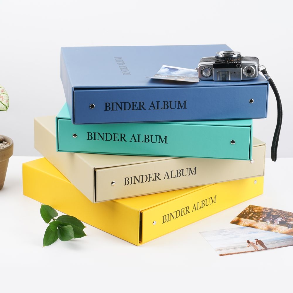 미래문화사 대형 접착식 대용량 사진앨범 50매 초음파 바인더앨범 포토북 스크랩북 사진첩 네컷