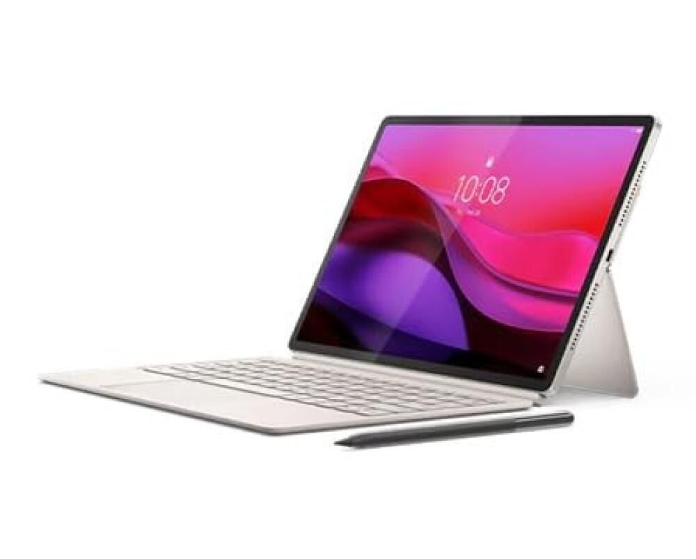 [해외] Lenovo - 요가 탭 플러스 - 12.7인치 3K (2944 x 1840) 태블릿 - 256GB 키보드 스탠드 + 펜 포함 - 조개 16GB LPDDR5X AI 컴퓨팅 파
