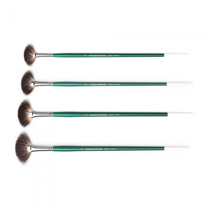 팬붓 화홍 235 F 2호 아크릴팬붓세트 수채화팬붓