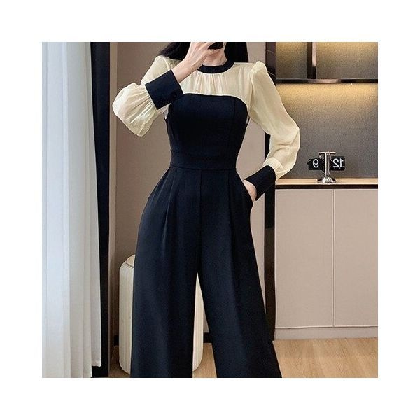 아리엘스타일 세련된 페미닌룩 미올딩점프수트924399