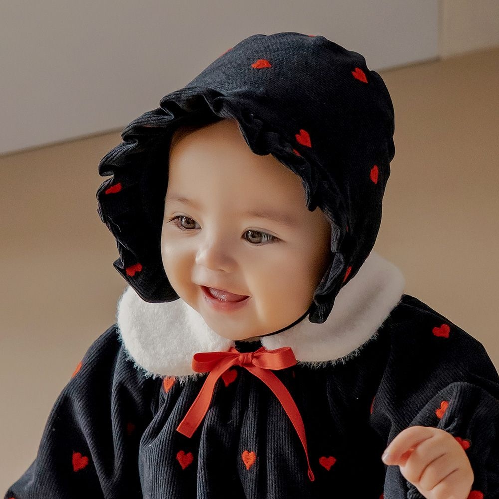 리루 코듀로이 아기 보넷