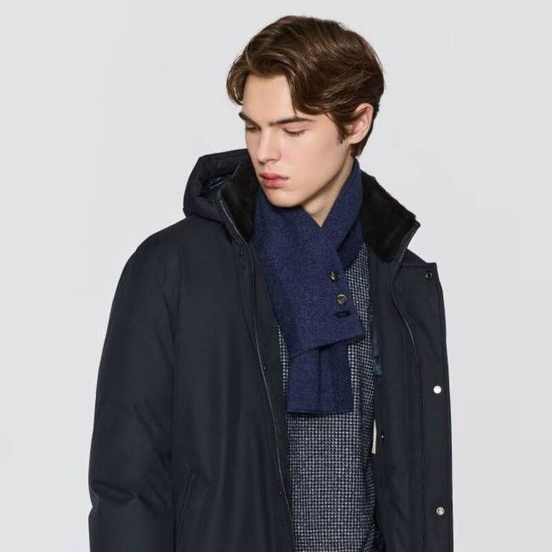 닥스 맨 네이비 울캐시 니트고리 머플러(DMMU5F021N2) 317020