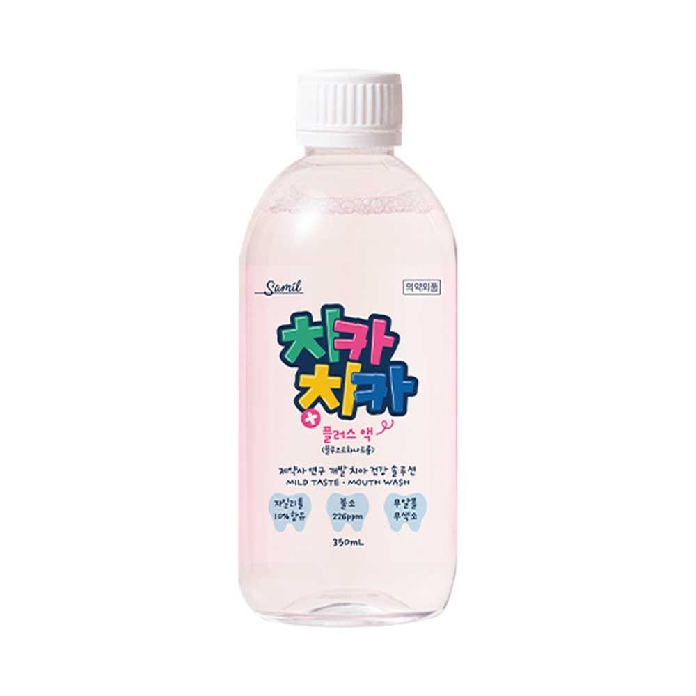 삼일제약 치카치카 플러스액 풍선껌맛 350ml 1개 2개 4개 15개/ 충치예방 가글 무알콜 불소 자일리톨 함유