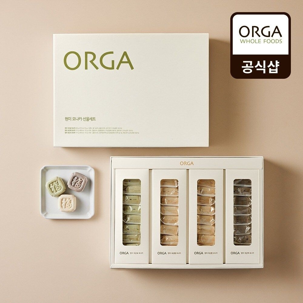 [26년설]올가 현미 모나카 3종 선물세트 (1박스)