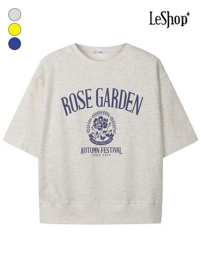 로즈 가든 맨투맨 반팔 티셔츠 (BQ1TS022A)