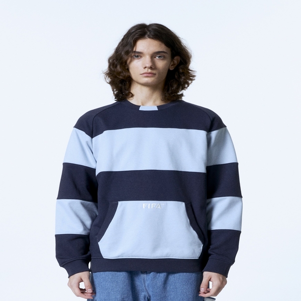 피파1904 [FIFA 1904] 컬러블록 스셔츠 블루(FF24MR13U_220)