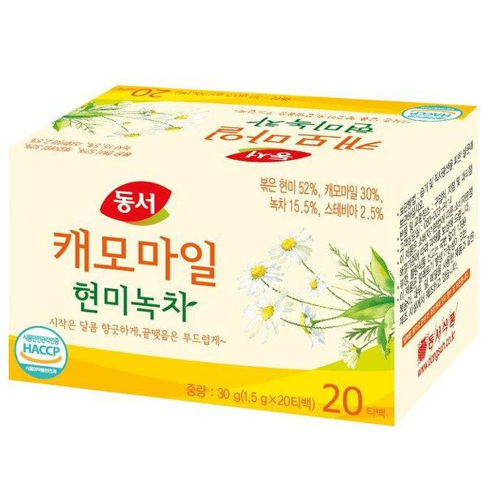 동서 캐모마일 현미녹차 1.5g 20개입 x6개