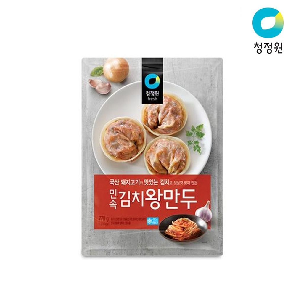 청정원 민속김치왕만두 770g x5개