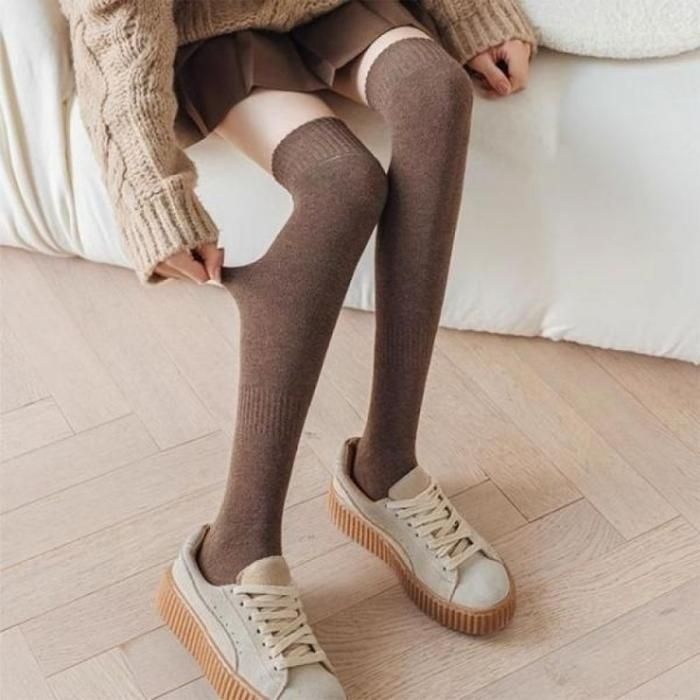 반타킹 롱 오버니삭스 무릎 양말 겨울