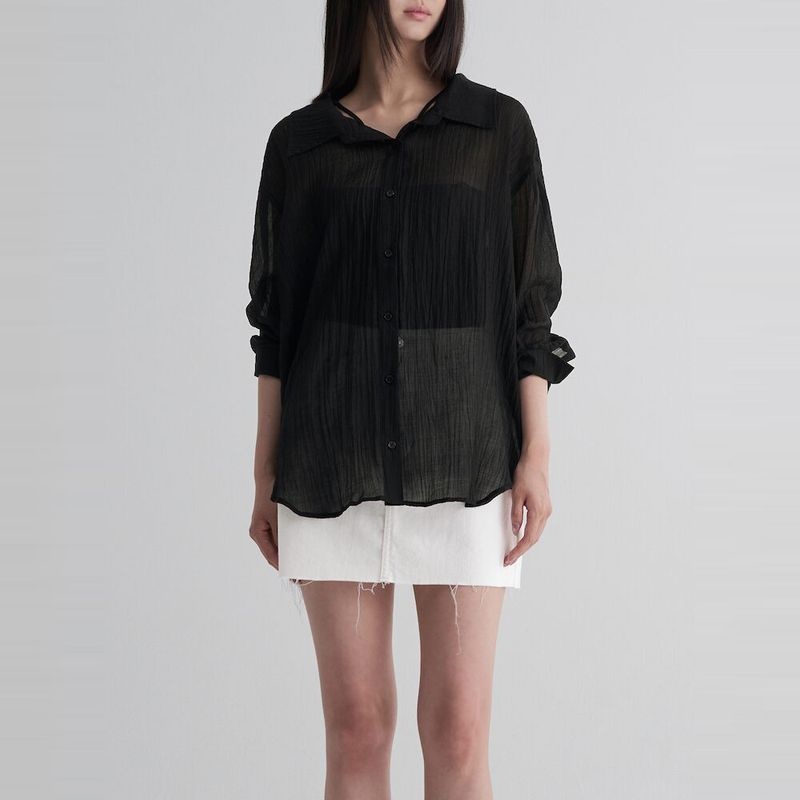 에잇세컨즈 에잇세컨즈 8SECONDS 투웨이 셔츠 블라우스 블랙 125764MQB5 3506497 129116