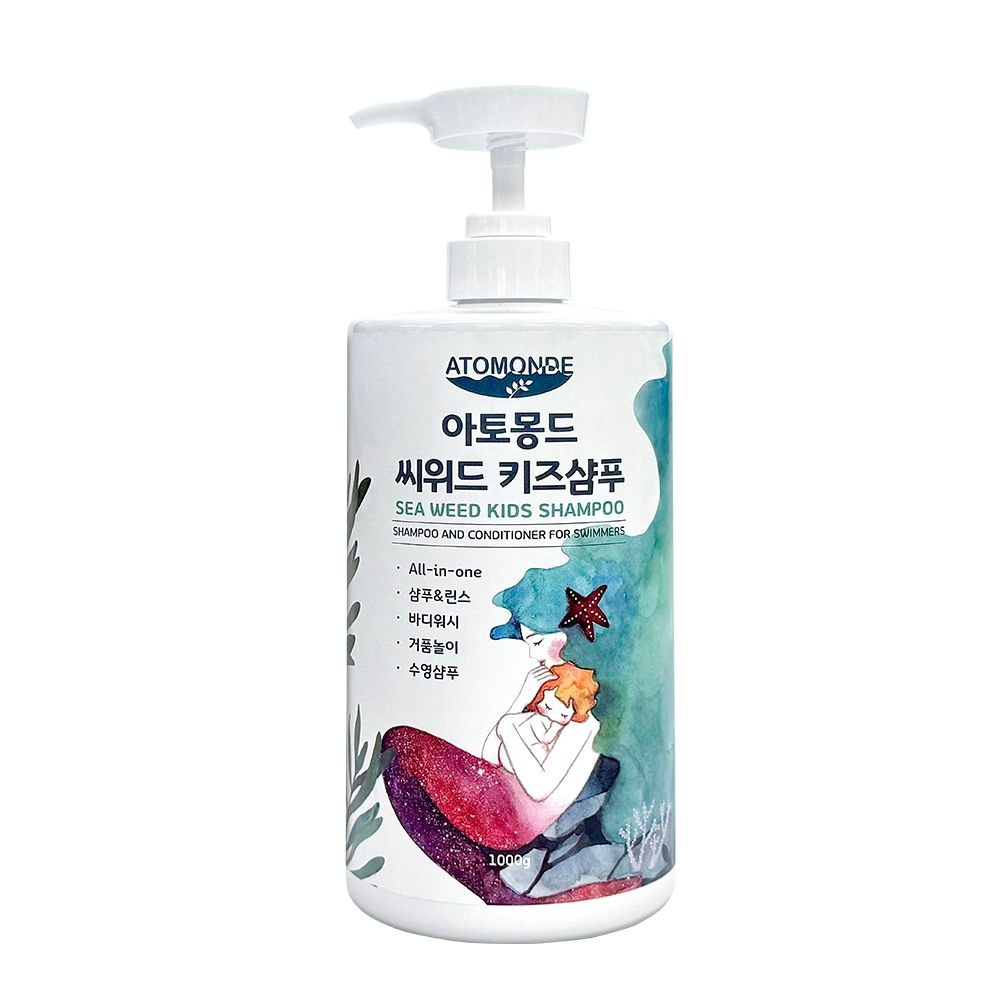 [오늘출발] 아토몽드 키즈샴푸 유아 바디워시 대용량 올인원 약산성 클렌저 1000ml