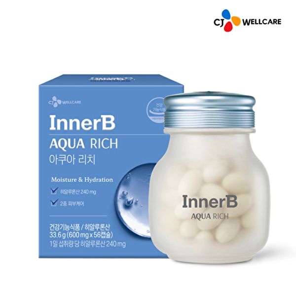 [CJ공식]이너비 아쿠아리치 히알루론산 맥스 56캡슐 1박스