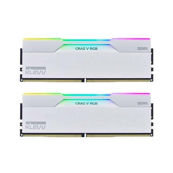 ESSENCORE KLEVV DDR5-6400 CL32 CRAS V RGB WHITE 패키지 서린 (48GB(24Gx2))