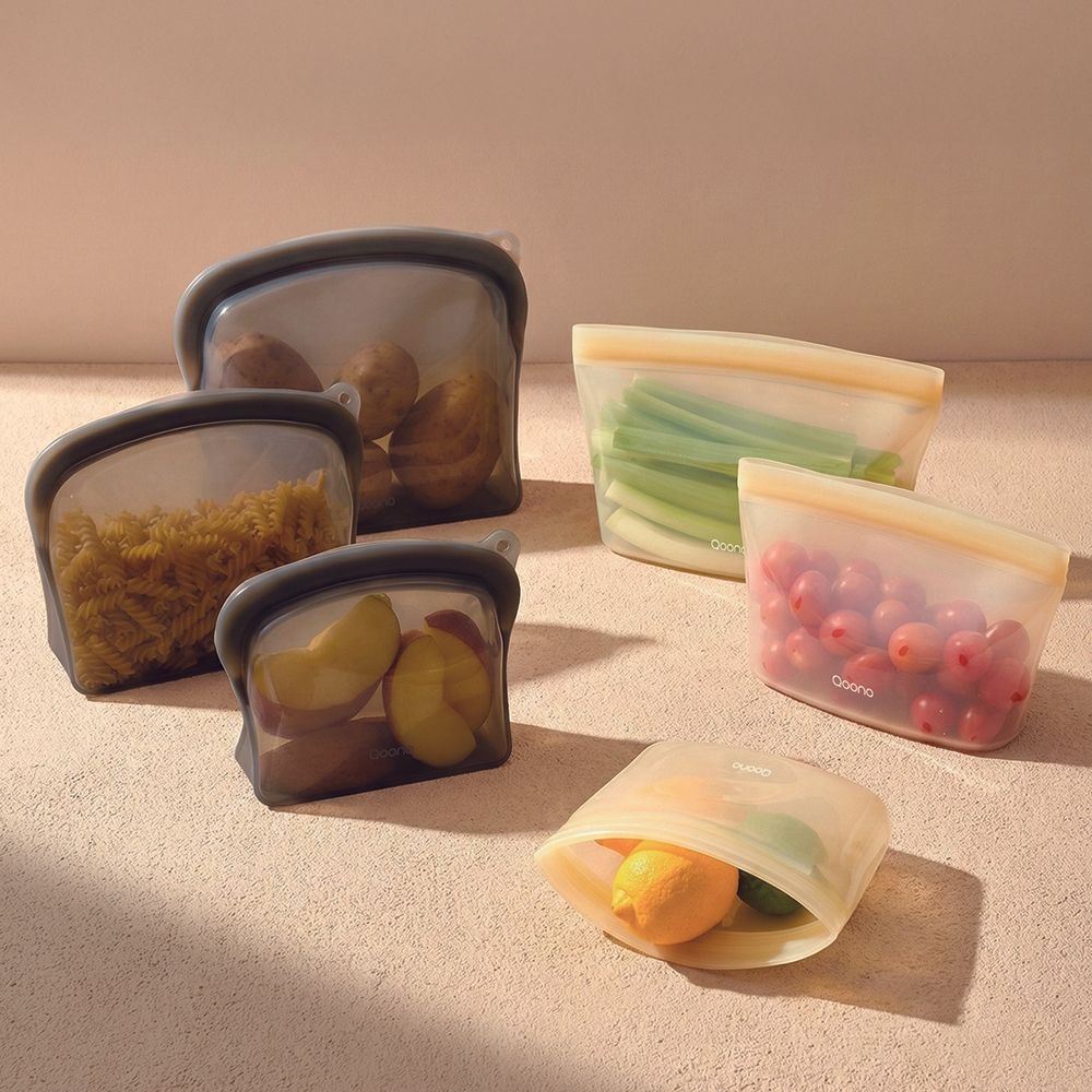 PN풍년 꾸노 퓨어 라운드 실리콘 지퍼백 2000ml