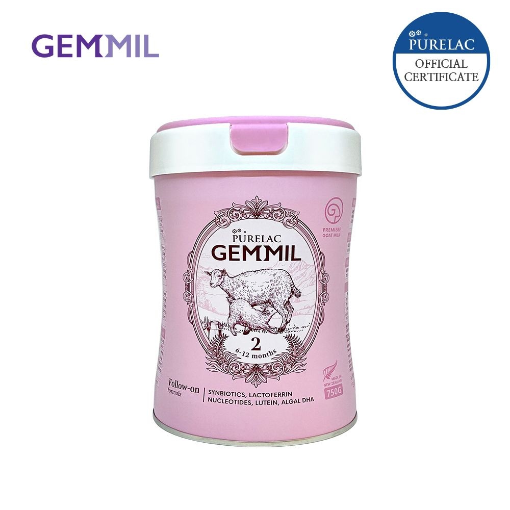 NZ PUREDAIRY 퓨어락 최고급 산양분유 젬밀 2단계 (6-12개월) 750g 1캔