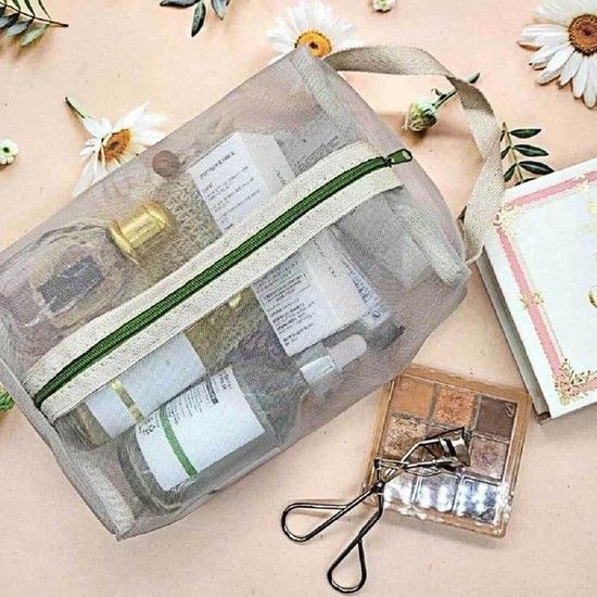 [MEN75341_61_61]소형파우치 메쉬 대형 핸들 미니파우치