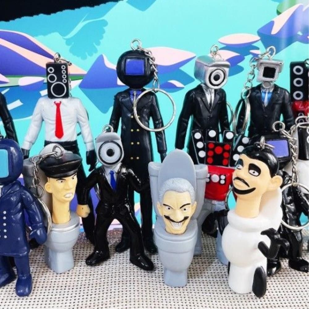 (주)아티 초등학교 학급선물 스키디비 토일렛 랜덤 피규어 키링 24개 세트 청소년반 가방꾸미기 딸