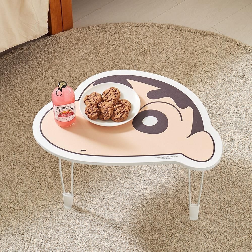 콜리 어린이 귀여운 1인상 식탁 반상 짱구 얼굴 좌식테이블 간식상 초등학생 1인식탁 간식책상