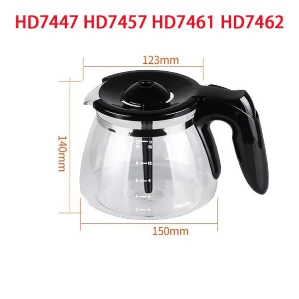 상품상세참조 필립스 커피 머신 유리 포트 HD7447 HD7457 HD7461