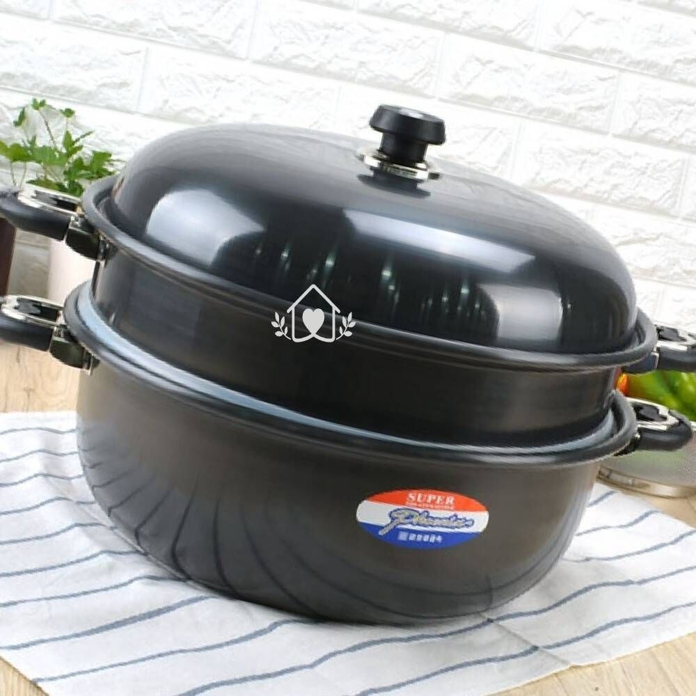 경질 알루미늄 2단 수육 해물 찜솥 대형찜솥 수육찜기 해물찜기