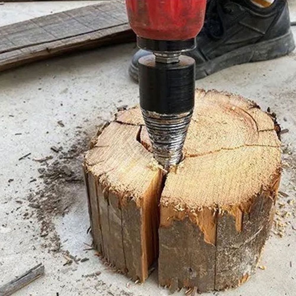 나무쪼개기 십자 쪼개기 장작 쐐기 비트 나무 드릴용