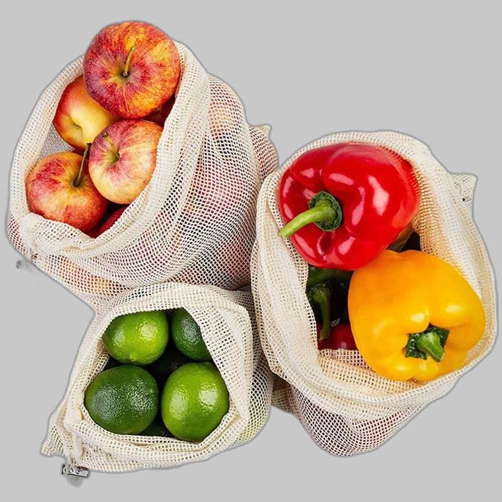 중국OEM 제로웨이스트 프로듀스백 장바구니 채소 주머니 중형 야채보관함 야채보관망 야채망 제로웨이스트백 튼튼한쇼