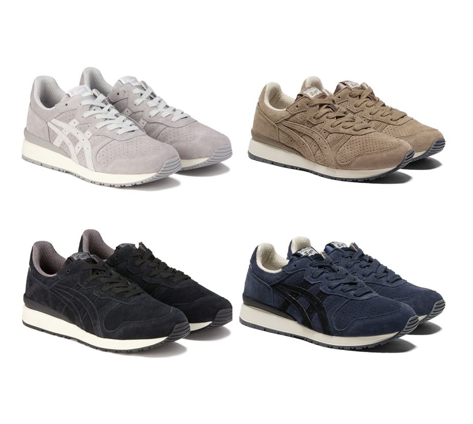 [해외] 오니츠카타이거 앨라이 스웨이드 남녀공용 운동화 그레이 블랙 1183B664