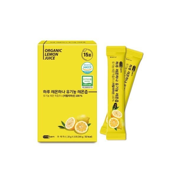 뉴트라팜 하루 레몬하나 유기농 레몬즙 20g x 15포175350