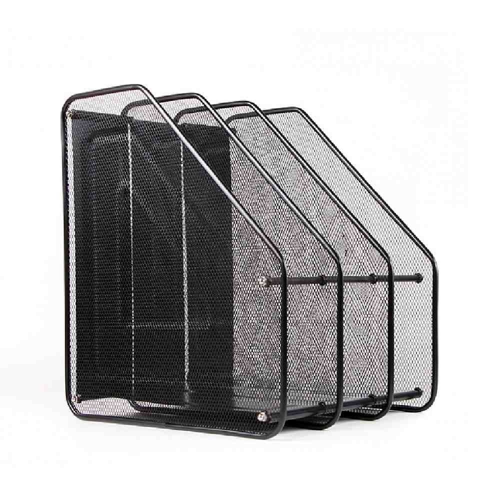 더굿샵협력사 탑몰 3칸 문서보관 파일박스 철책꽂이 책상서류꽂이 데스크책꽂이