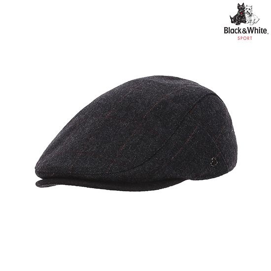 블랙앤화이트 [블랙앤화이트] 남성 모직 헌팅캡 8405GBAC_DARK GREY