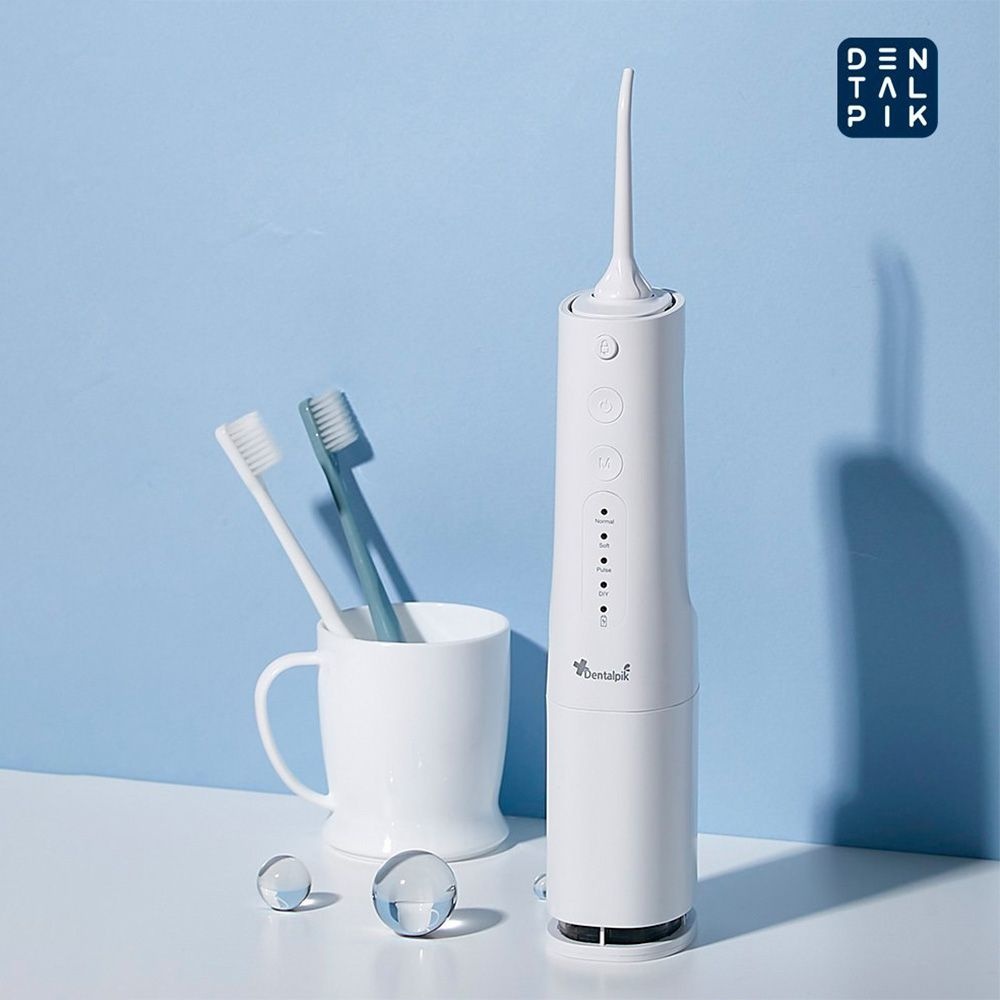 덴탈픽 DP-1900K PLUS 휴대용 충전식 구강세정기 맥동수류 치아 치간 물양치