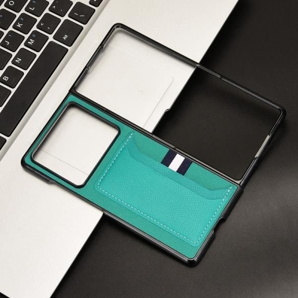 상품상세참조 ZTE 누비아 폴드 케이스용 고급 리치 스트라이아 PU 가죽 카드 수납