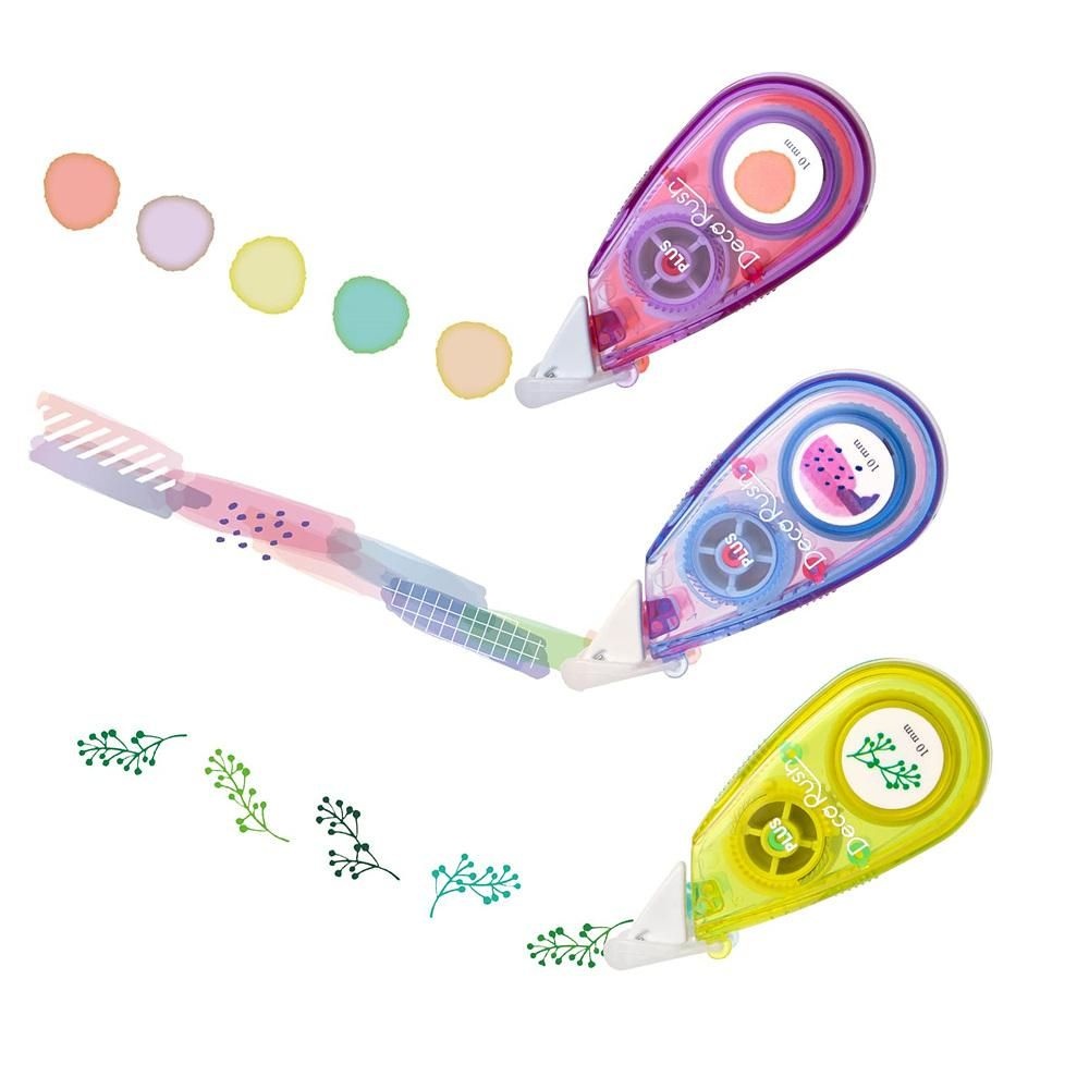 PLUS [해외] PLUS 데코리시 10mm 컬러풀패턴 3개임 세트 1팩 PLUS DECORRASH 10mm Colorful Pattern Set DC-080