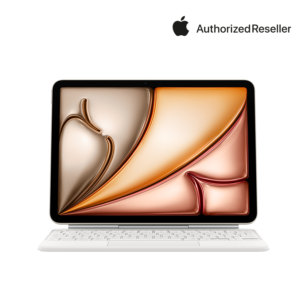 Apple 정품 매직 키보드 아이패드 에어 11(M3 모델)용 한국어 화이트 MDFV4KH/A