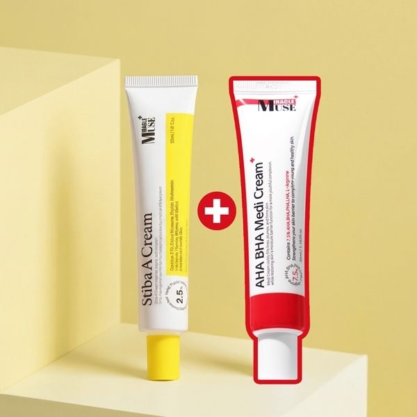 스티바A크림 1개 + 아하바하메디크림 1개