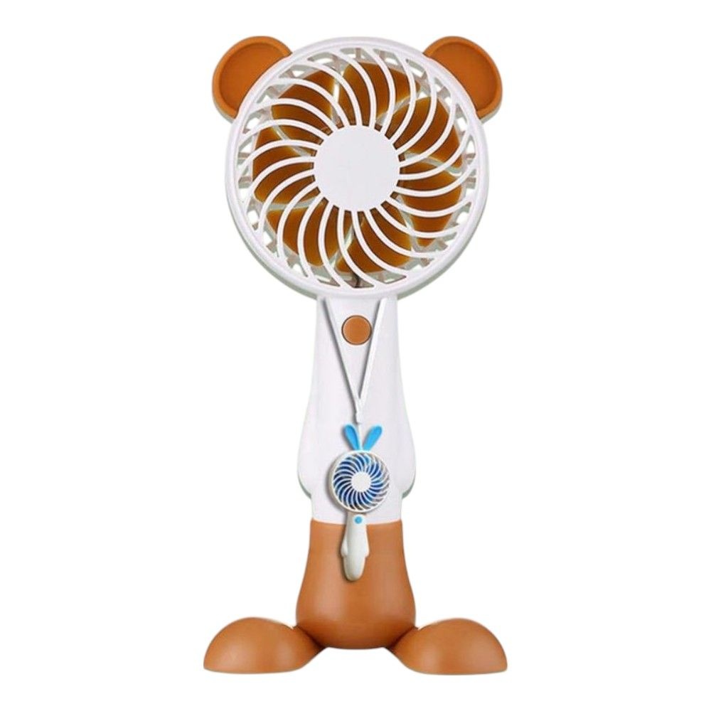 예쁜 곰돌이 미니 휴대용 핸드선풍기 캠핑 여름용 여름 등산