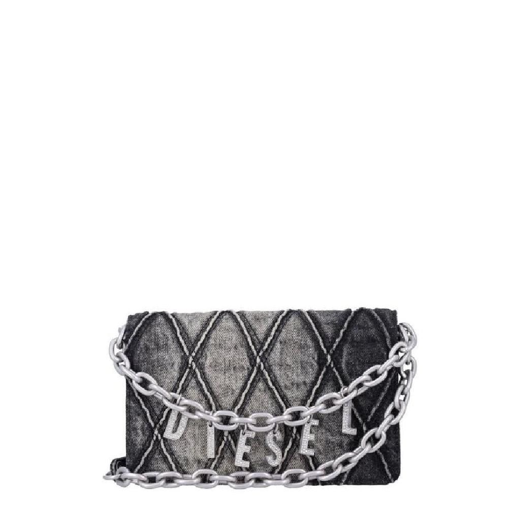 디젤 디젤 챠밍 D 장식 스트랩 데님 지갑 X10281P6330 T8013 TP934934690