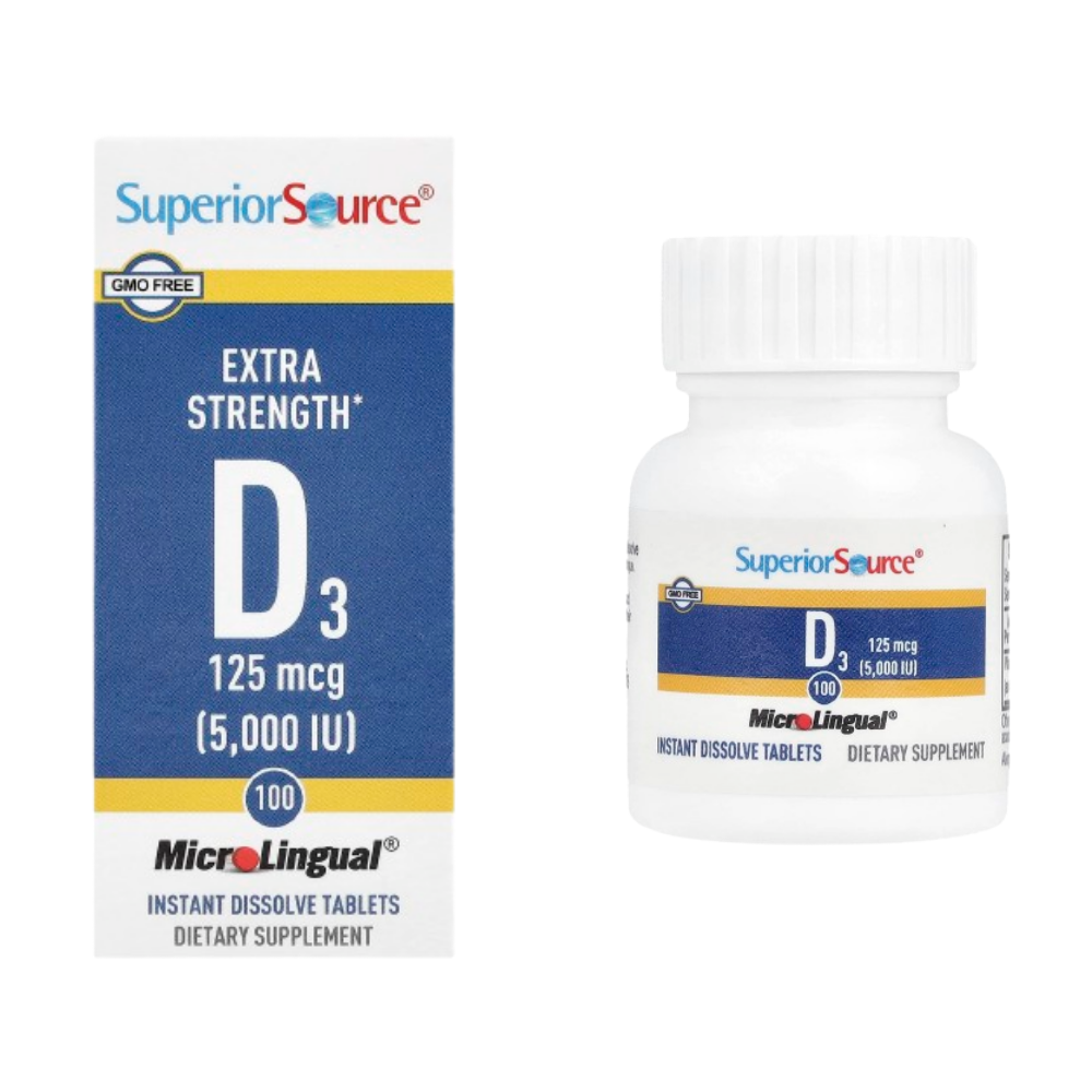 [해외] 슈페리어소스 비타민 D3 125mcg 설하정 100정