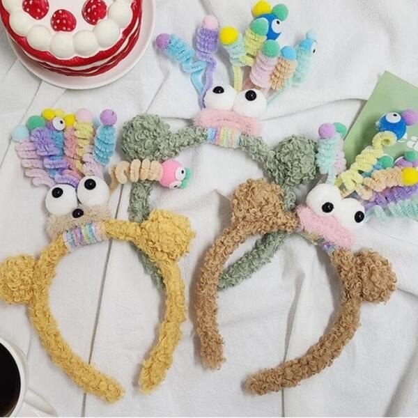 상세페이지 참조 [셀러허브쥬얼리] 퍼티용머리띠 행사 이벤드 곰돌이 머리띠 헤어띠