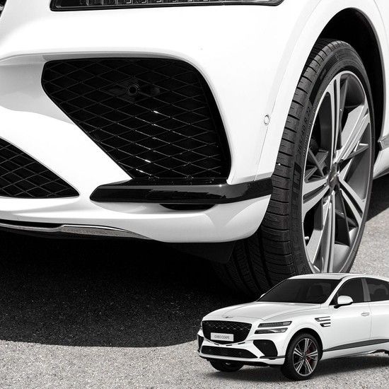 제네시스 GV80 쿠페 튜닝 프론트 범퍼 사이드 커버 제네시스용품 제네시스튜닝 크롬죽이기