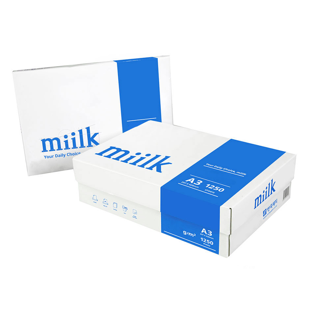 밀크 A3용지 A3 복사용지 85g 1250매 1박스