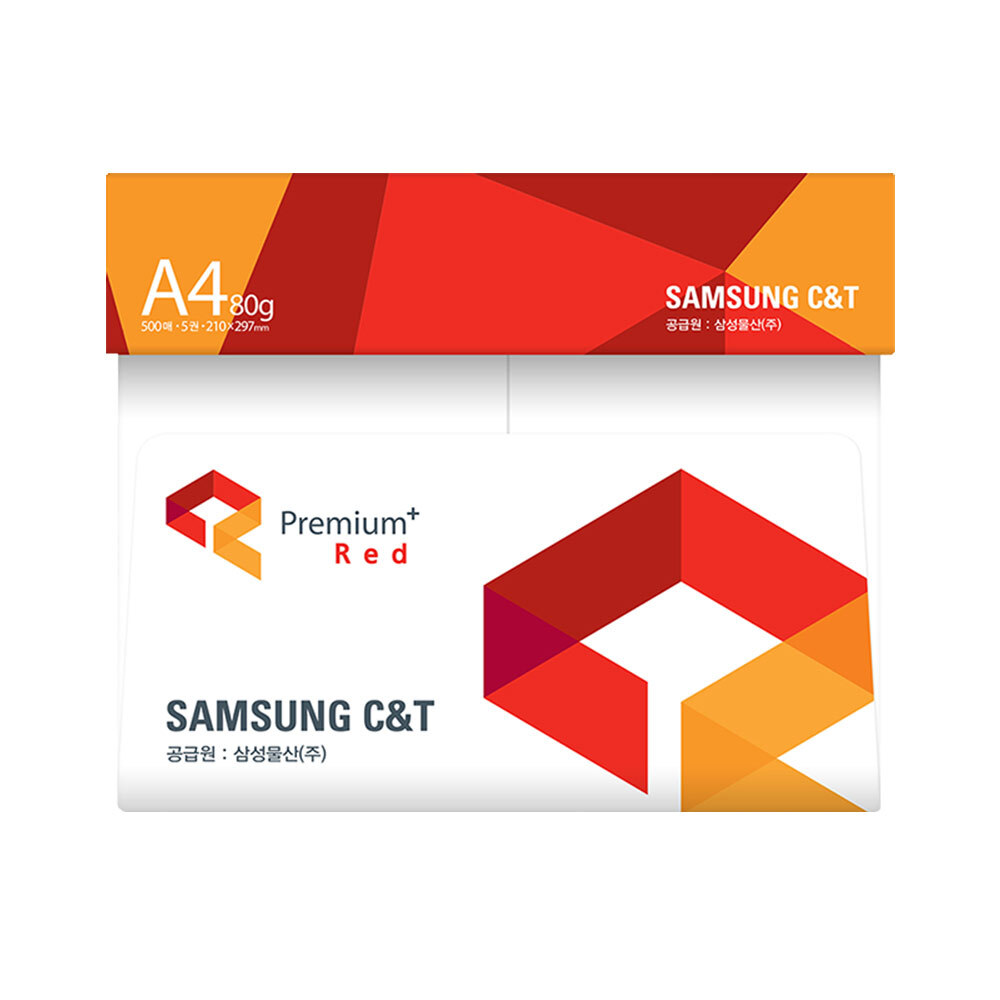 프리미엄 레드 A4용지 A4 복사용지 80g 2500매 1박스