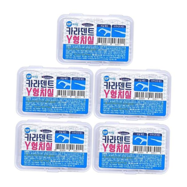 y형치실 카라덴트 Y형 치실 50개입 x 5개세트