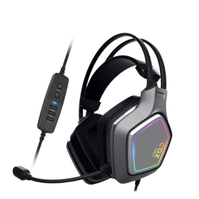 COX 경량 게이밍 헤드셋 노이즈캔슬링 진동 리모컨