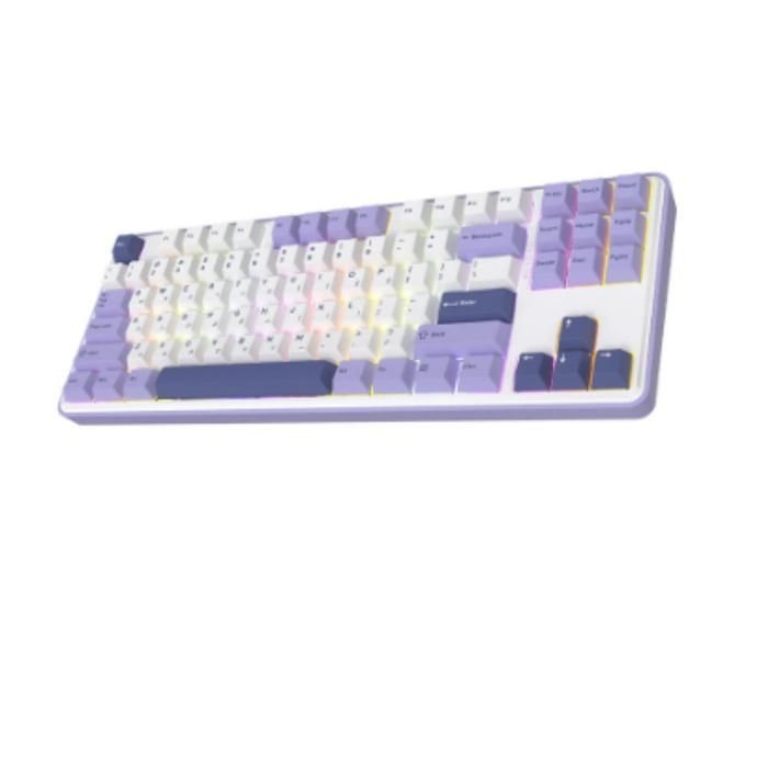 COX 87키 무선 게이밍 키보드 퍼플 허니축 이중사출