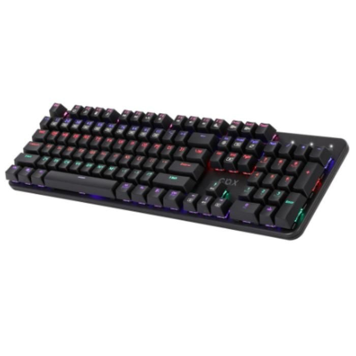 COX 갈축 LED 게이밍 키보드 블랙 ABS 기계식 104키
