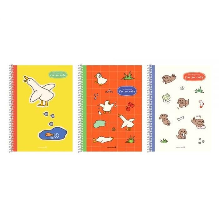 모닝글로리 생 스프링노트 말썽애니멀 공책 학교준비물